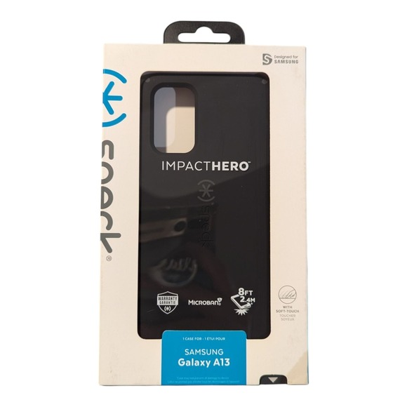 D5.‎ Speck ImpactHero Case for Samsung Galaxy A13 - Black - Picture 1 of 1